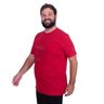 camiseta plus size masculina praiou vermelha lado