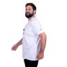 camiseta plus size masculina praiou branca lado