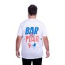 camiseta plus size masculina bar e mar branca costas