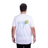 camiseta plus size masculina margarita branca costas