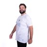 camiseta plus size masculina margarita branca lado