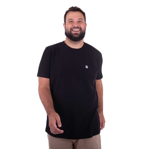Camiseta Plus Size Masculina Artesão Preta
