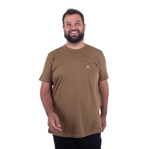 Camiseta Plus Size Masculina Bear Bege