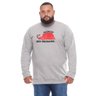 agasalho plus size masculino moletom urso hibernando mescla mais pano frente