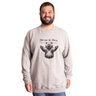 agasalho plus size masculino moletom abrac o de urso mescla frente