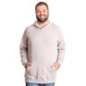 agasalho plus size masculino moletom canguru bear mescla frente