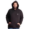 agasalho plus size masculino moletom felpado bear preto mais pano frente capuz