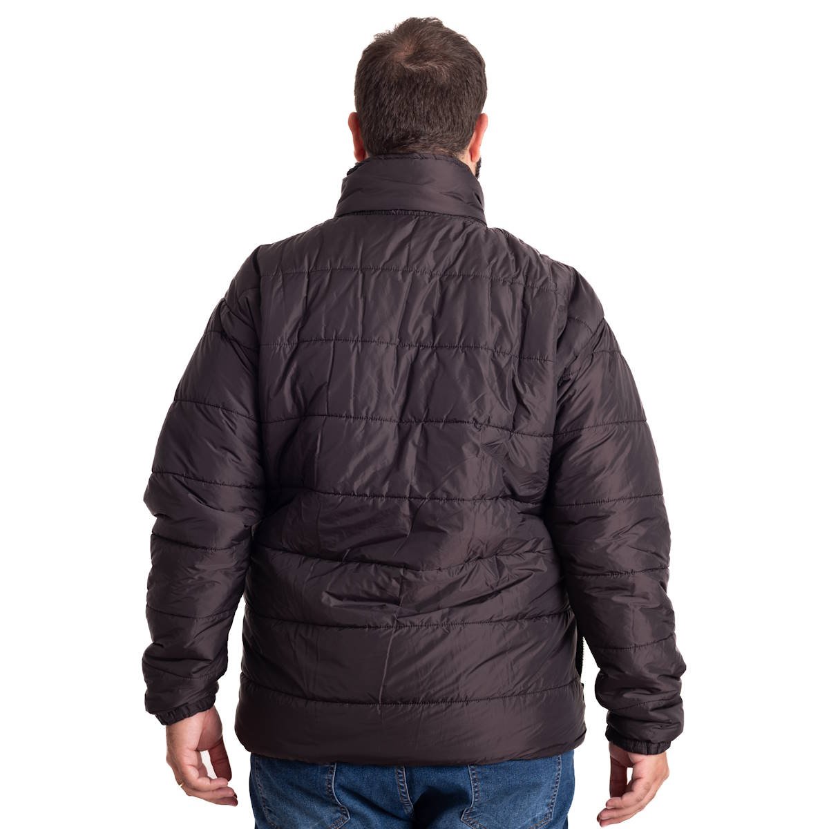 Jaqueta Puffer Plus Size Masculina Michigan Preto