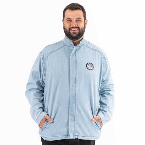 Jaqueta Plus Size Masculina Jeans Motor Sky