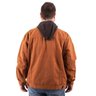 jaqueta plus size masculina sarja verona caramelo costas