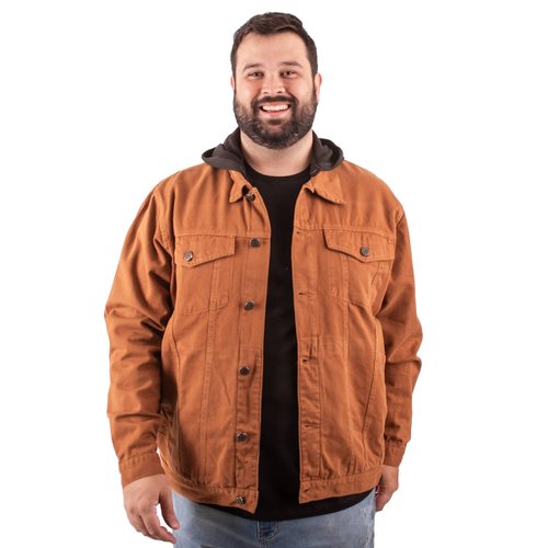 Jaqueta Plus Size Masculina Sarja Verona Caramelo