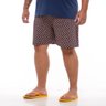 pijama plus size masculino elastic fresh quad azul marinho shorts