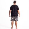 pijama plus size masculino elastic fresh lab preto costas