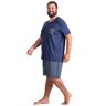 pijama plus size masculino elastic fresh marine lado