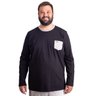 pijama plus size masculino ml preto e mescla camiseta