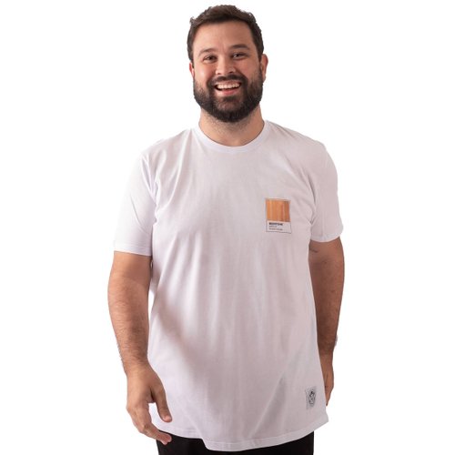 Camiseta Plus Size Masculina Beertone Branca