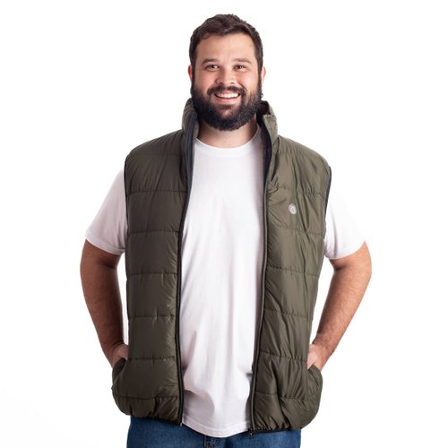 Colete Plus Size Masculino Michigan Verde