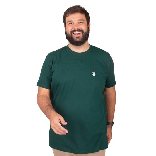 Camiseta Plus Size Masculina Bear Verde Dark