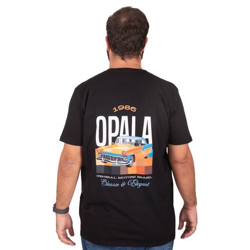 Camiseta Plus Size Masculina Opala Preta