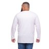 camiseta plus size masculina manga longa wine branca mais pano costas