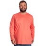 camiseta plus size masculina ml bear salmao frente