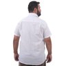 camisa plus size masculina linho branca costas