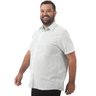 camisa plus size masculina linho verde claro lado