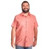 camisa plus size masculina water salmao frente