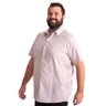 camisa plus size masculina water cinza lado
