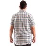 camisa plus size masculina camel costas