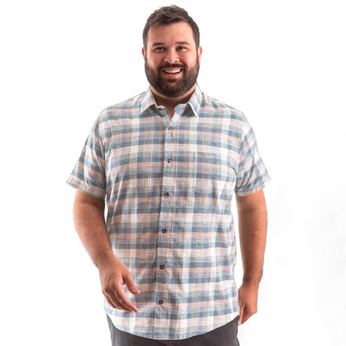 Camisa Plus Size Masculina Camel