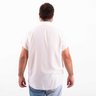 camisa plus size masculina japan viscose branca costas