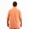 camisa plus size masculina moletinho towel oversized salmao costas