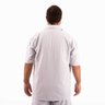 camisa plus size masculina moletinho towel oversized azul claro costas
