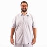 camisa plus size masculina moletinho towel oversized azul claro frente