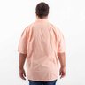 camisa plus size masculina cardin oversized salmao costas