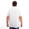 camisa plus size masculina branca costas