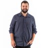 camisa plus size masculina flanela arenal mais pano manga dobrada