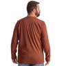 camiseta plus size masculina ml bear marrom costas