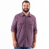 camisa plus size masculina flanela erebo mais pano manga dobrada