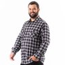 camisa plus size masculina flanela rainier mais pano lado