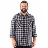 camisa plus size masculina flanela rainier mais pano manga dobrada