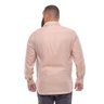 camisa plus size masculina oxford caramelo costas