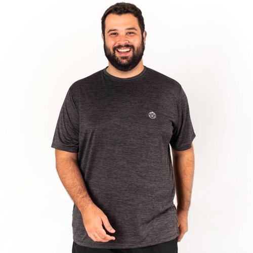 Camiseta Plus Size Masculina Dry Fit Air Tech Grafite