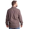 camisa plus size masculina flanela dark green costas