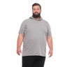camiseta plus size masculina capuz grafite mais pano lado