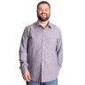 camisa plus size masculina flanela grey frente