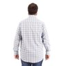 camisa plus size masculina xadrez color costas