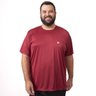 camiseta plus size masculina dry uv25 basic bordo frente