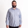 camisa plus size masculina tricoline elastic azul claro frete 1